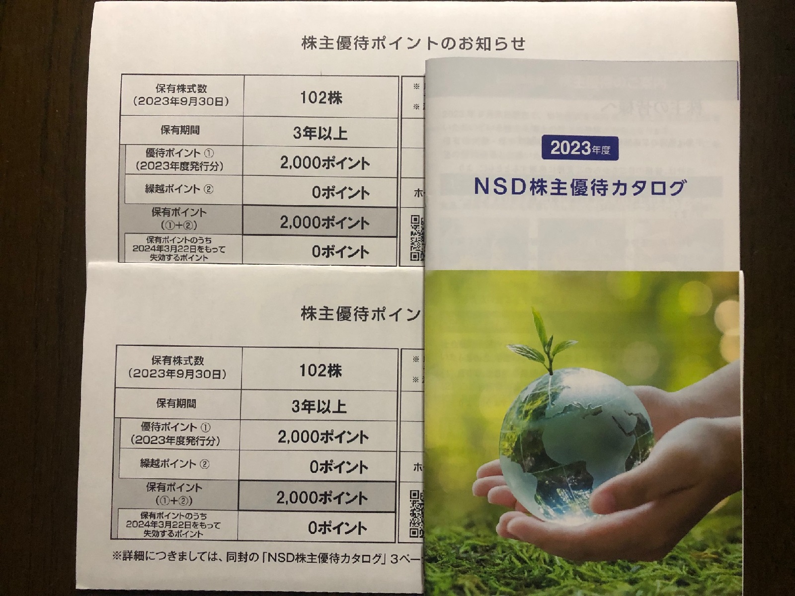 NSDの株主優待