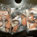 泉佐野市のふるさと納税返礼品で銀鮭のかま1kg×３パックをいただきました
