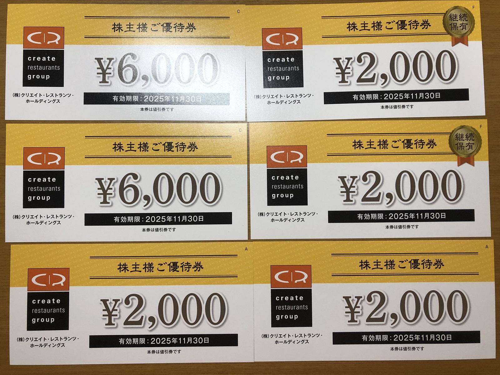 クリエイトレストランツの株主優待