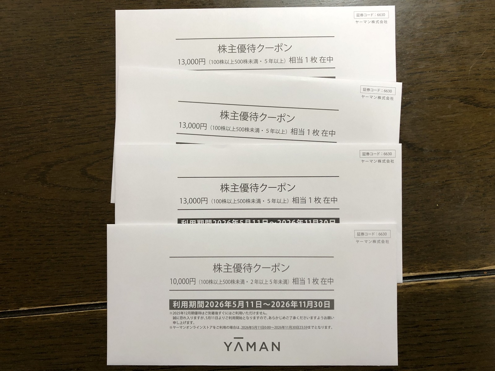 ヤーマンの株主優待